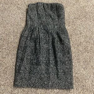 NWT Express tweed strapless dress.